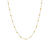 10kt Yellow gold Diamond cut Station necklace