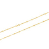 10kt Yellow Gold Fancy Tiny Figaro Anklet