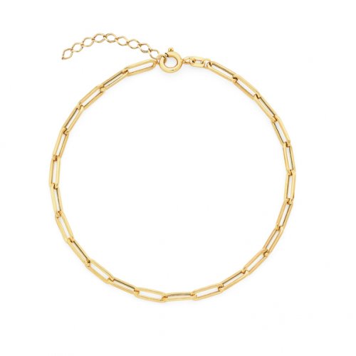 10kt Yellow Gold Paperlink Anklet
