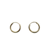 10kt gold 10mm Keeper stye Hoop Earrings