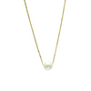 10kt gold 16" Floating Pearl necklace