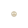 SKINNY SILVER PEACE CHARM (YELLOW)