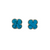 Turquoise Clover studs
