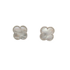 Mother of Pearl Small Clover Stud Earrings