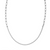 Sterling Silver CZ Tennis Paperlink Necklace