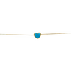 14kt Turquoise Heart Bead Bracelet