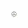 SKINNY SILVER PEACE CHARM (WHITE)