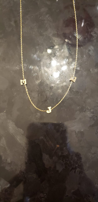 Triple Initial Necklace