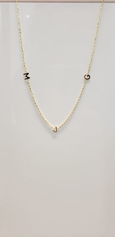 Triple Initial Necklace
