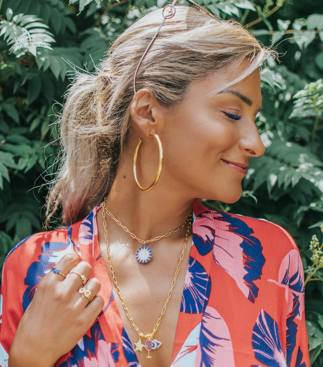 Turquoise Big Sun Charm