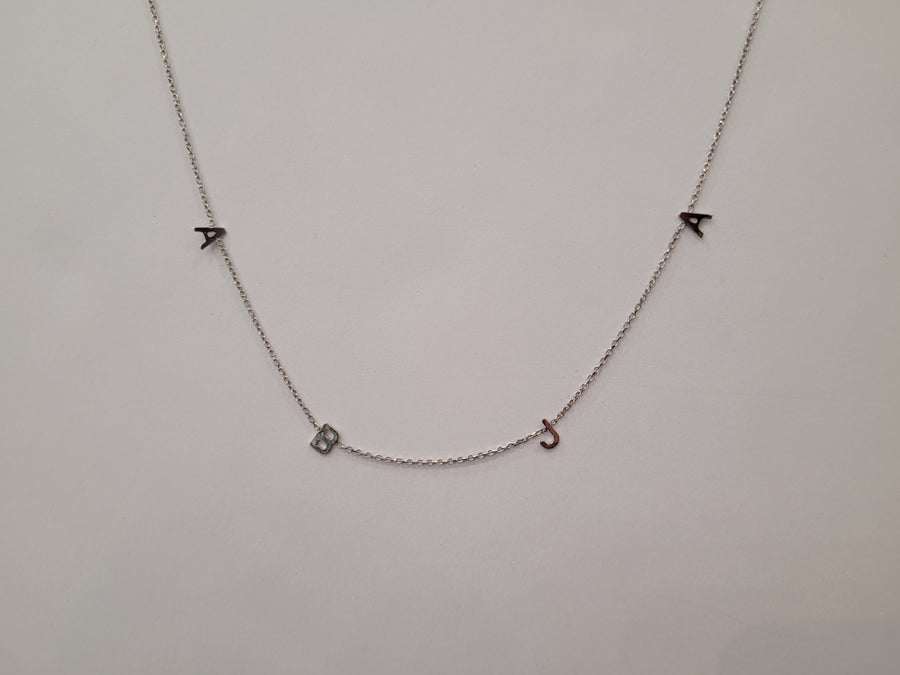 Multi Initial Necklace (4 or more Letters)