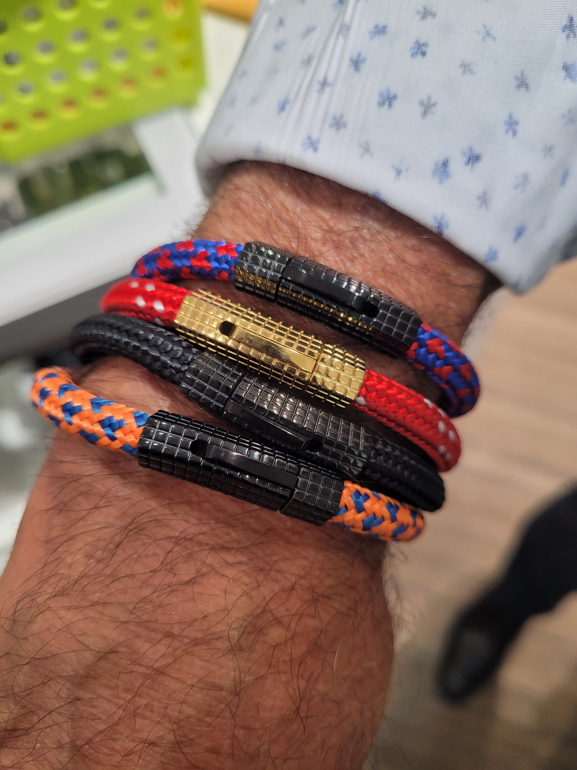 Italgem All Black Paracord Bracelet