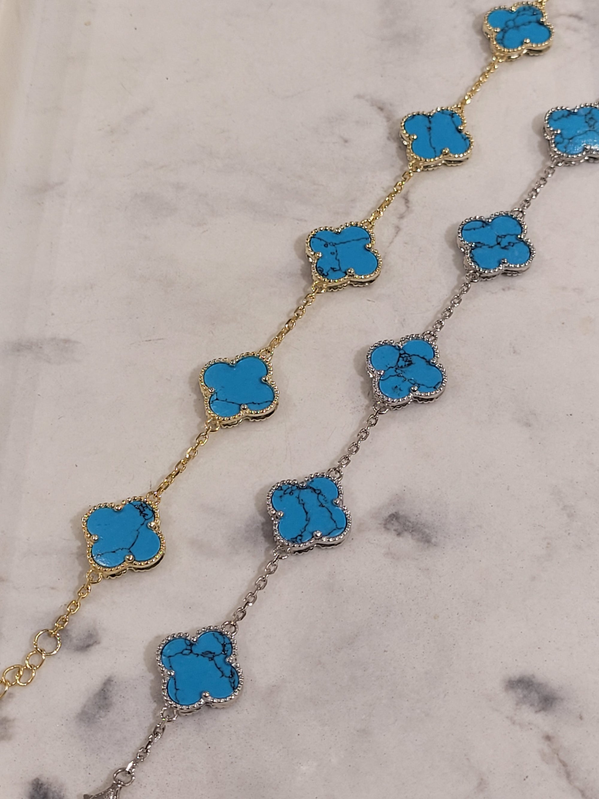 ★tow tow archive★ Clover Symbol Bracelet Turquoise TBH42CD TOWTOW ARCHIVE Clover Symbol Bracelet
