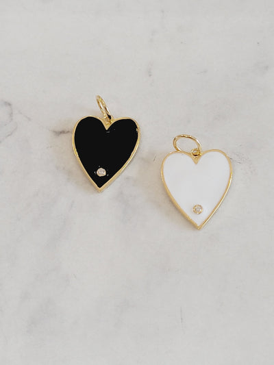 Big Enamel Heart Charm