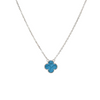 Small Turquoise Clover necklace