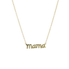 Sterling Silver Cursive Mama Necklace