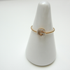 10kt Gold Mini Diamond Initial Ring