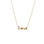 14kt Yellow gold Diamond Love Necklace