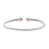 Miss Mimi Mini Twist Bangle with CZ edges