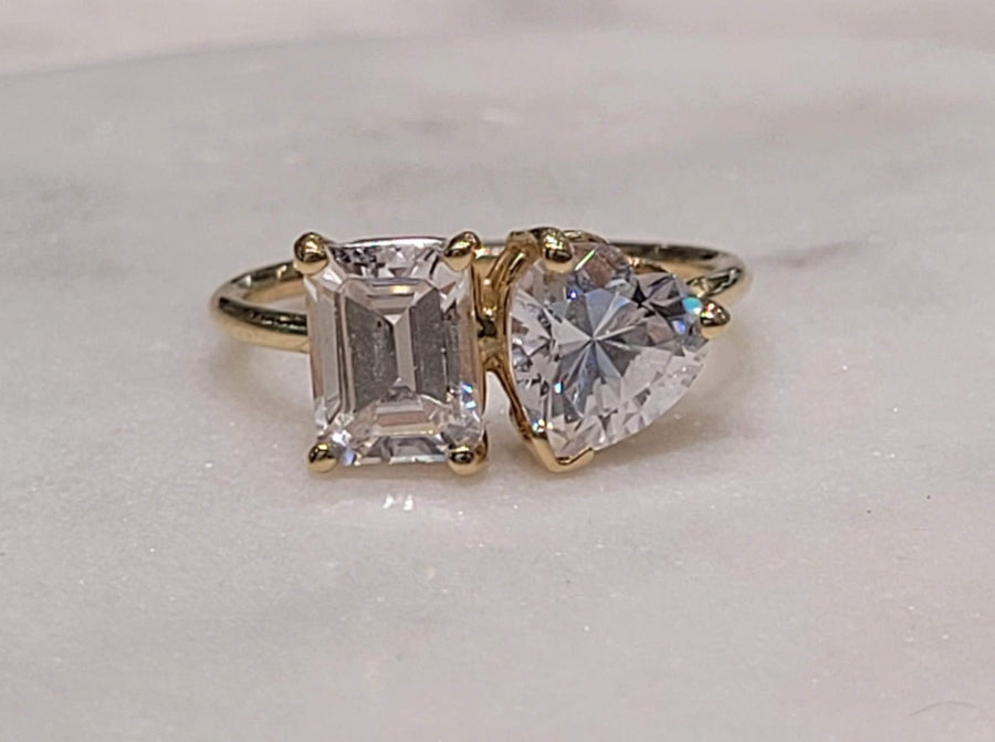 2 Stone Toi et Moi Ring