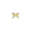 SKINNY SILVER BOW CHARM (YELLOW)