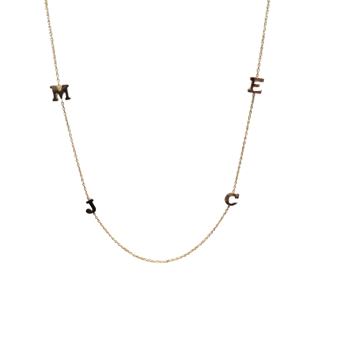 Multi Initial Necklace (4 or more Letters)