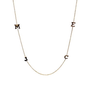 Multi Initial Necklace (4 or more Letters)