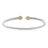 Miss Mimi Mini Twist Bangle with CZ edges