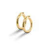 10K Yellow Gold Tube Hoops 4mm x 33mm