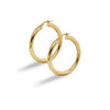10K Yellow Gold Tube Hoops 4mm x 38mm