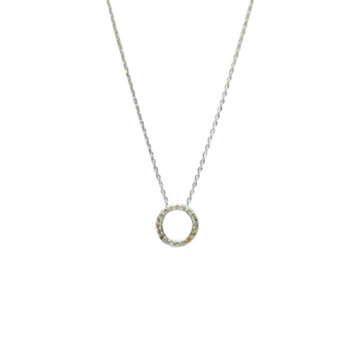 Mini Diamond Circle of Life Necklace
