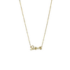 Mini Diamond Cursive Love necklace