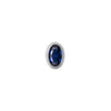 SKINNY SILVER FANCY BLUE OVAL (WHITE)