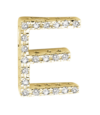 14kt Diamond Block Initials