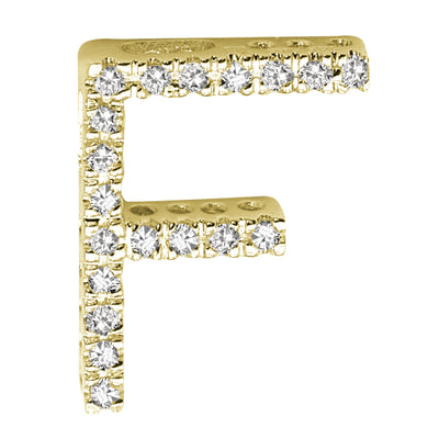 14kt Diamond Block Initials