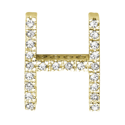 14kt Diamond Block Initials