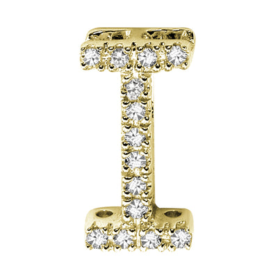 14kt Diamond Block Initials