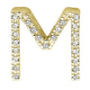 14kt Diamond Block Initials