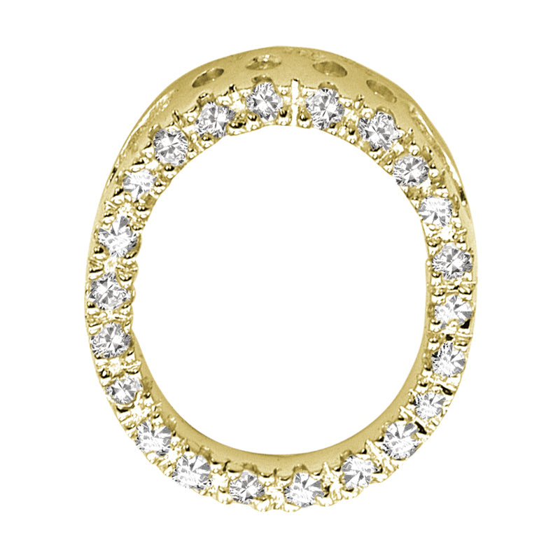 14kt Diamond Block Initials