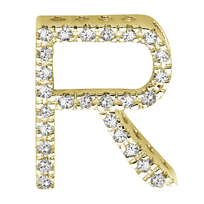 14kt Diamond Block Initials