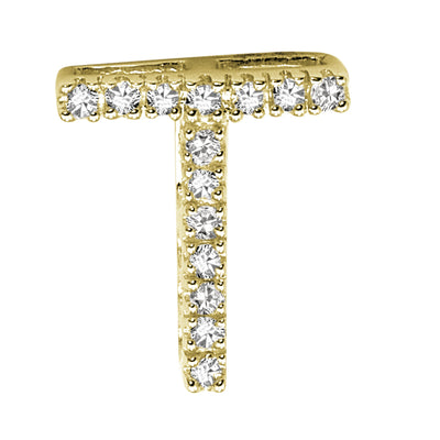 14kt Diamond Block Initials