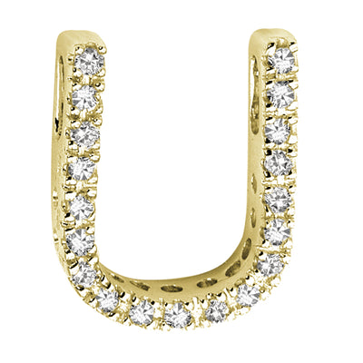 14kt Diamond Block Initials