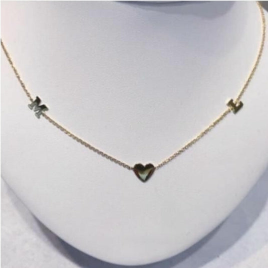 Triple Initial Necklace