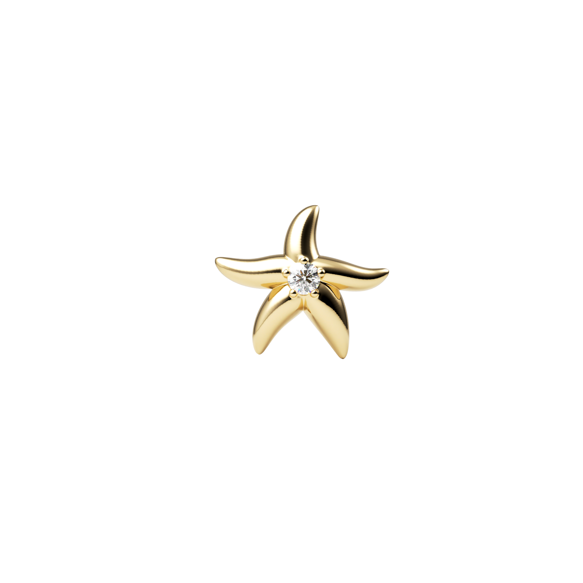 SKINNY STARFISH CHARM (YELLOW)