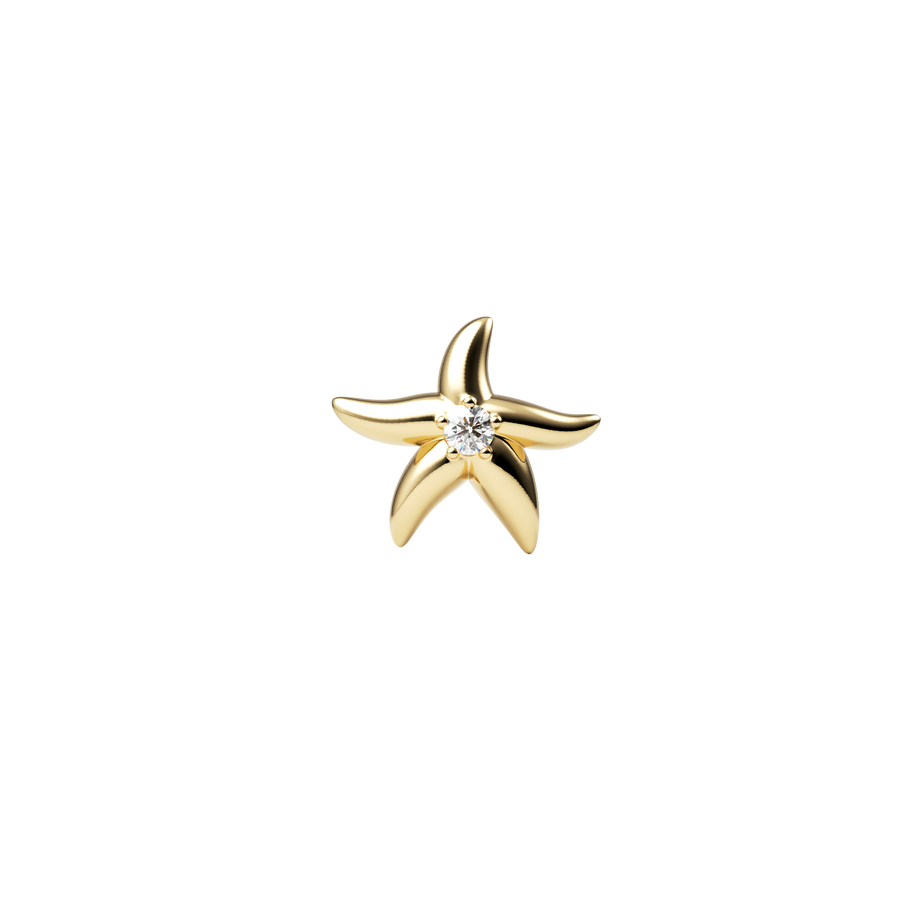 SKINNY STARFISH CHARM (YELLOW)