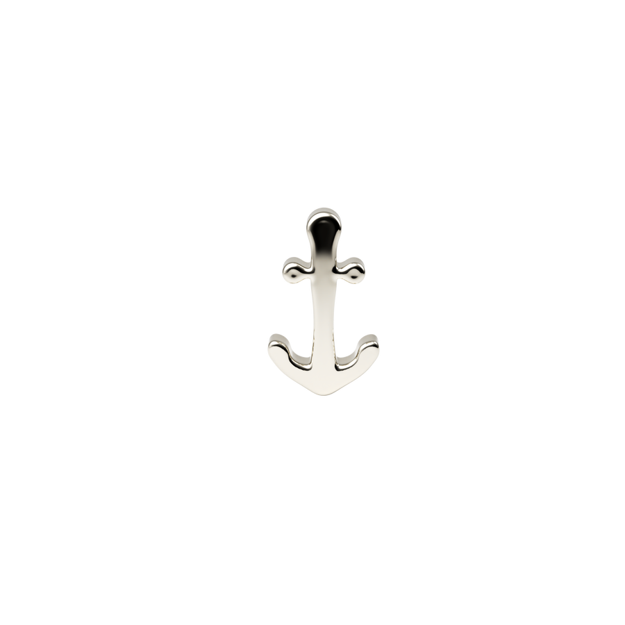 SKINNY ANCHOR CHARM (WHITE)