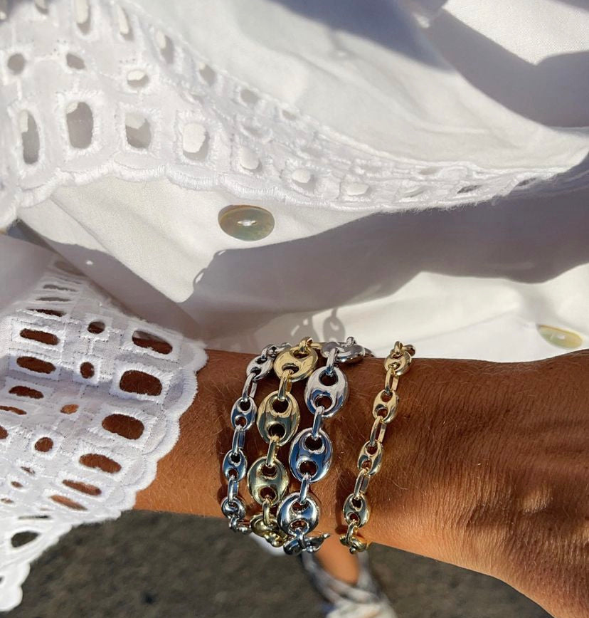 Vintage Coffee Bean Link Bracelet – Viange Vintage