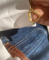 Miss Mimi Heart Paperlink Bracelet - Gold/Silver