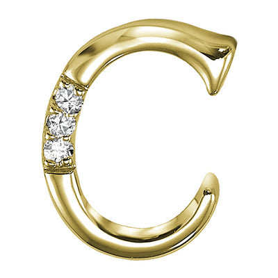 14kt Mini Diamond Initials