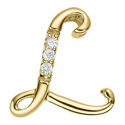 14kt Mini Diamond Initials